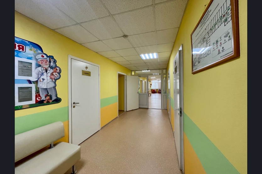 В областном кожно-венерологическом диспансере в Новосибирске отремонтировали детское отделение стационара