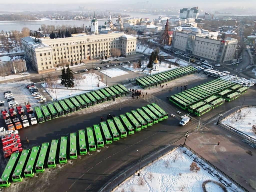 81 новый автобус вышел на линию в Иркутске