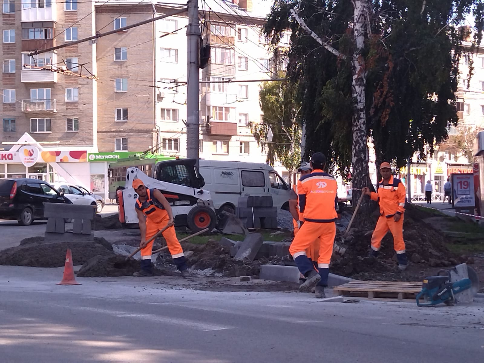 В Новосибирске продолжается ремонт дорог