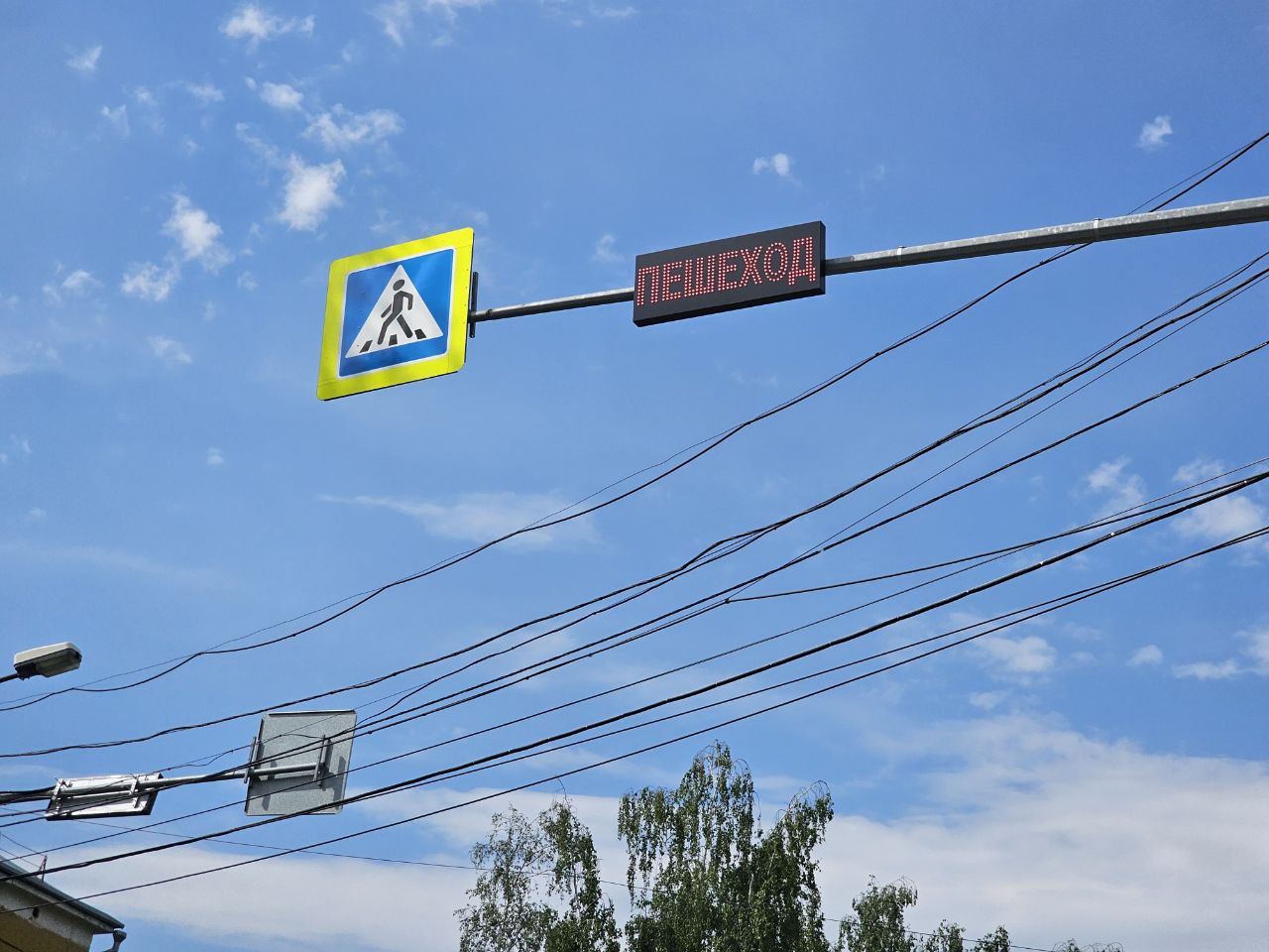 «Умные» пешеходные переходы появились в Новосибирске